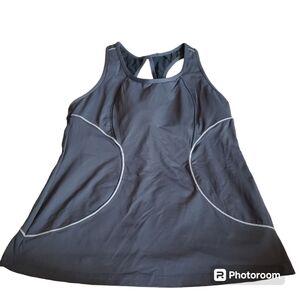 Athleta Energy Razorback Tank Dark Grey Size M EUC